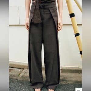 MNG SELECTION PLEATED TROUSERS WITH BELT